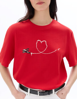 T-shirt Banksy Rouge